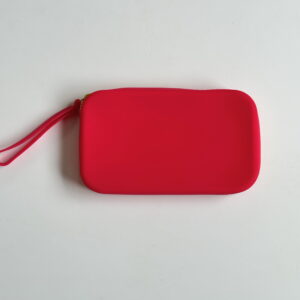 Silicone Cosmetic / Pencil Bag (Bright Pink)