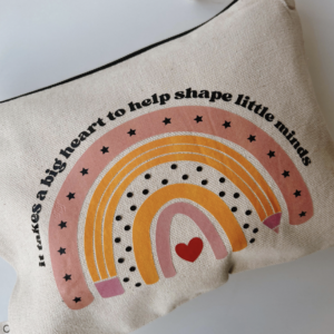 Cosmetic Bag - Teachers (it takes a big heart to shape little minds)