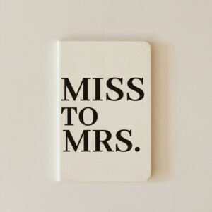 Stationery - Journal A5 - Miss to Mrs.