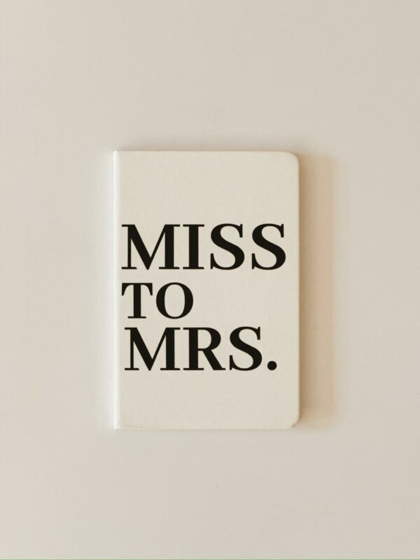 Stationery - Journal A5 - Miss to Mrs.