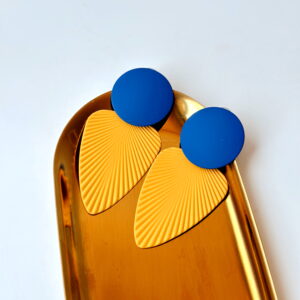 🎄JEWELLERY - Bright Blue And Yellow Earrings