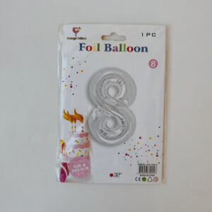 100% Black Friday - Number 8 Foil Balloon