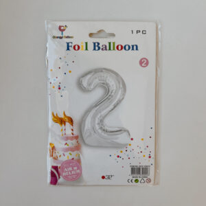 100% Black Friday - Number 2 Foil Balloon