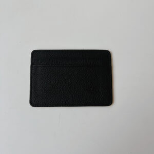 Leather Card Holder - Black (Rhino)