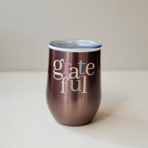 🎄Coffee & Wine Tumbler - Grateful (purple)