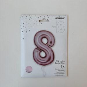 100% Black Friday - Number 8 Foil Balloon (purple)