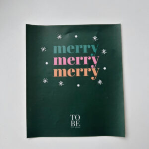 100% Black Christmas - Box Sticker (Excludes box) Merry merry merry