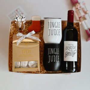 🎄 Christmas Wine and Tumbler Box