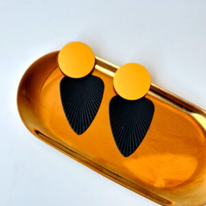 🎄JEWELLERY - Yellow And Black Earrings