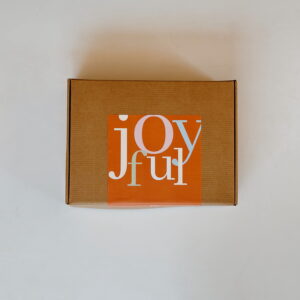 Large Brown Gift Box - Joyful (24 x 32 x 8,5cm)