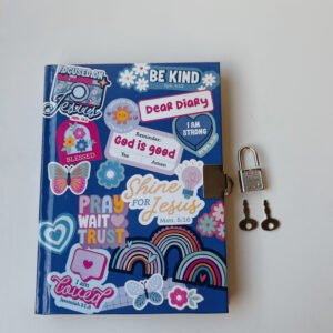 Stationery - Girls Diary with lock and key - (Bible Verses)