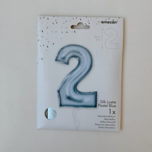 Number 2 Foil Balloon (blue)