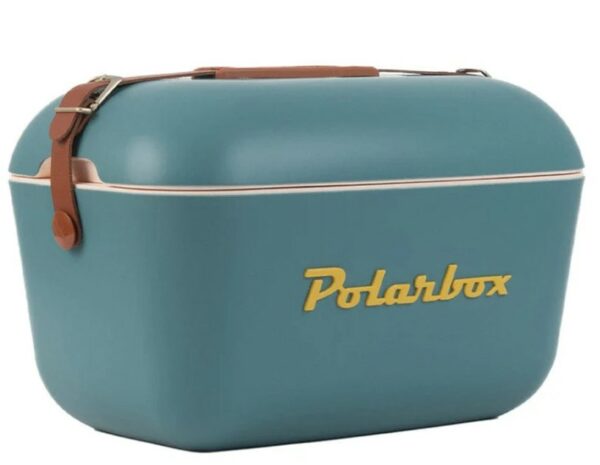 Polar Box - Teal with Brown Strap (20L)
