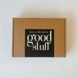 Large Brown Gift Box - Filled with the Good Stuff (24 x 32 x 8,5cm)