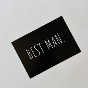 'Best Man?'-  Post Card