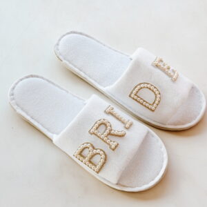 Slippers - Bride in Pearls