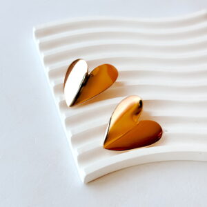 JEWELLERY - GOLD HEART STUD Earrings