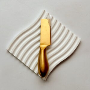 Homeware - Gold Cheese Knife (Square Tip)