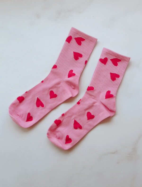 🩷Socks - Ladies Pink Hearts