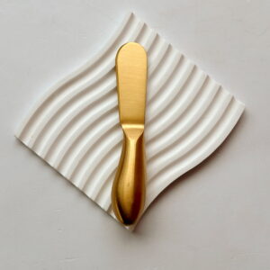 Homeware - Gold Cheese Knife (Butter Round Tip)