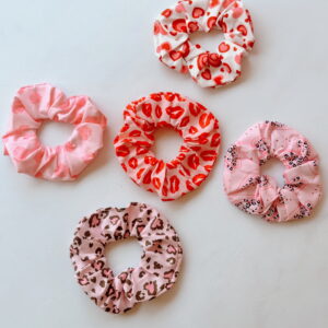 Hair Scrunchie - Valentine's Designs (Random Selection)