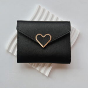 Ladies Wallet - Black with Heart