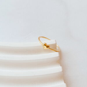 JEWELLERY - Gold Heart Ring Sterling silver