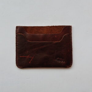 Leather Card Holder - Tan Brown (Rhino)