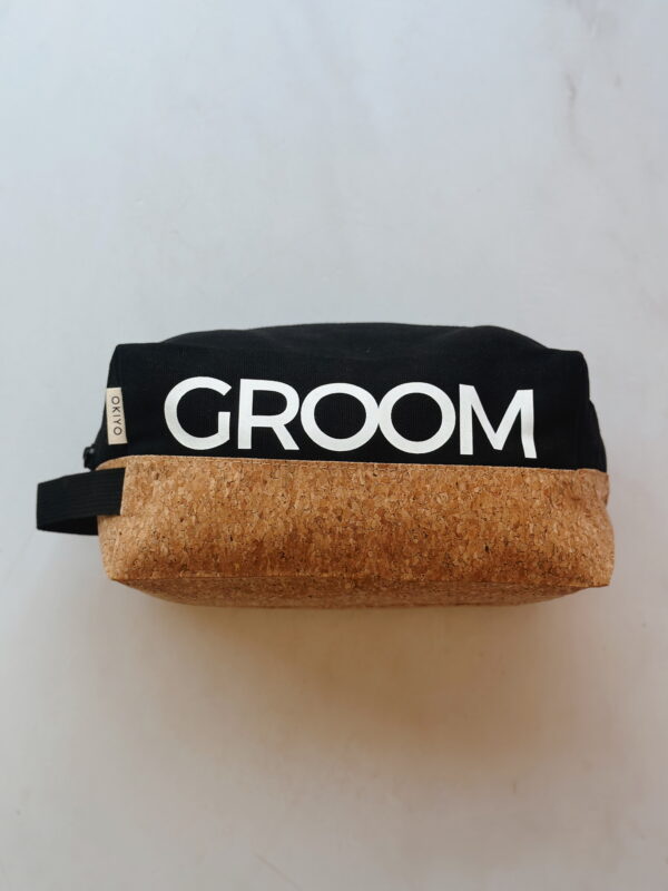 Men's toiletry bag - GROOM (BLACK AND CORK) - Image 2