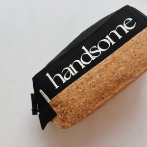 Men's toiletry bag - HANDSOME (BLACK AND CORK)