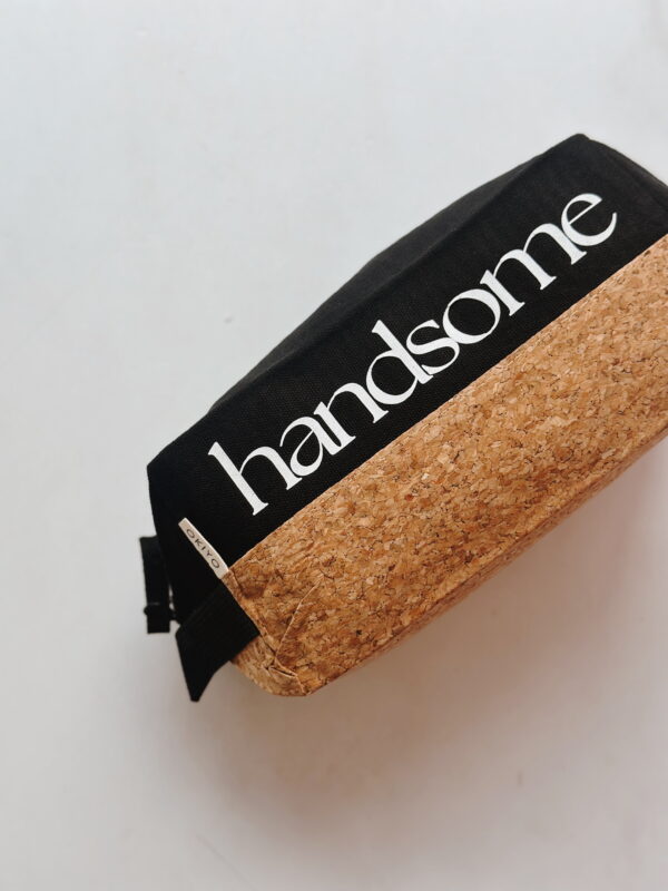 Men's toiletry bag - HANDSOME (BLACK AND CORK)