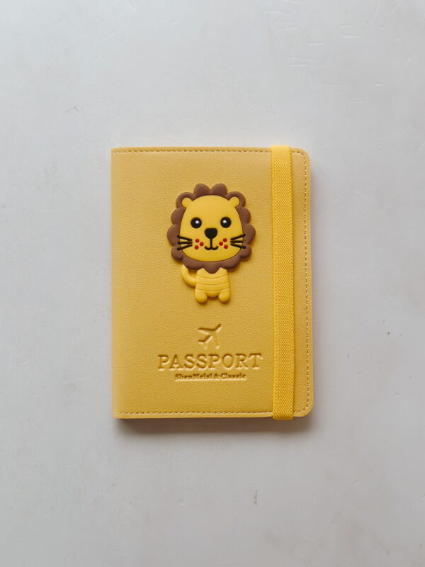 Card & Passport Case - Yellow Lion