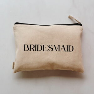 Cosmetic Bag - Bridesmaid (Cream)