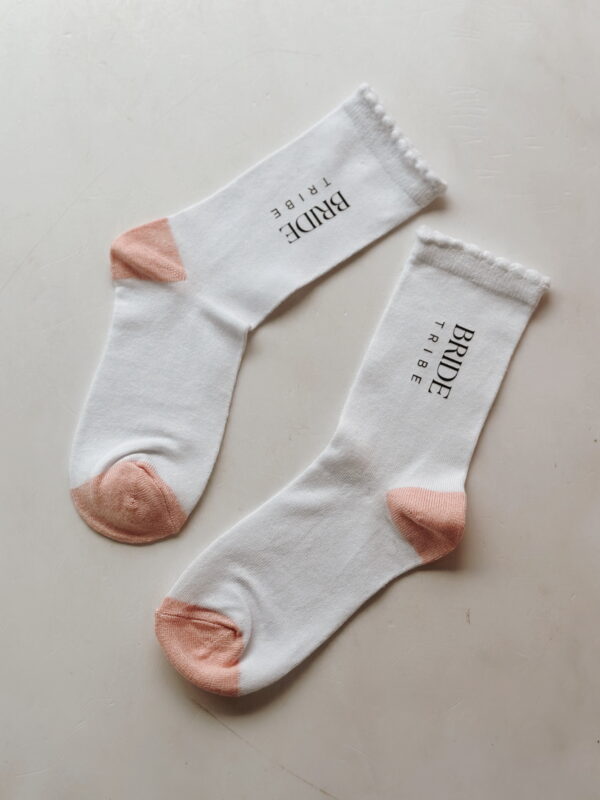 Ladies Socks - Bride Tribe (random colour heel & toe selection)