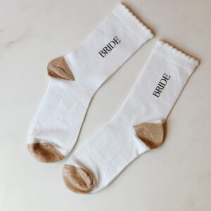 Ladies Socks - Bride (random colour heel & toe selection)