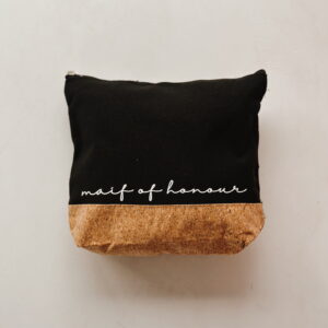 Cosmetic Bag - Maid of Honour (Black & Cork)