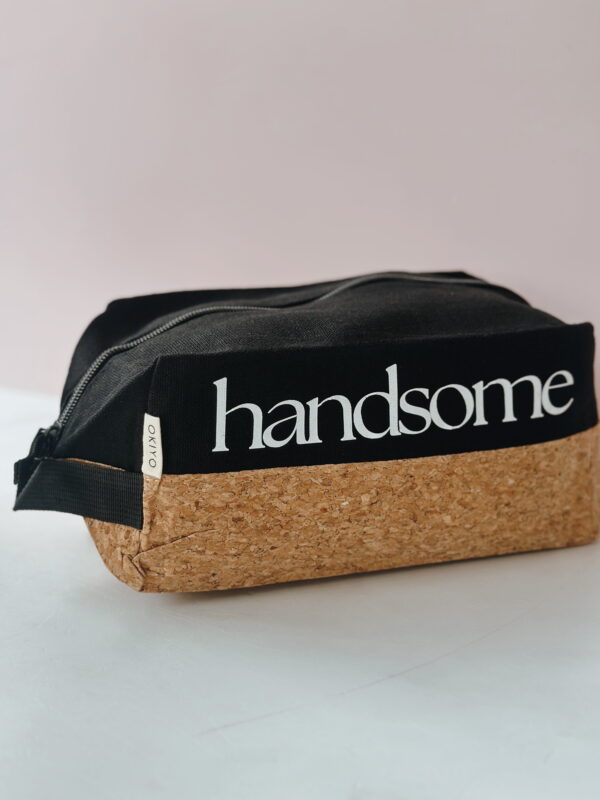 Men's toiletry bag - HANDSOME (BLACK AND CORK) - Image 3