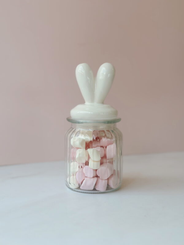 🐰 Easter Bunny Glass Jar with Mini Marshmallow