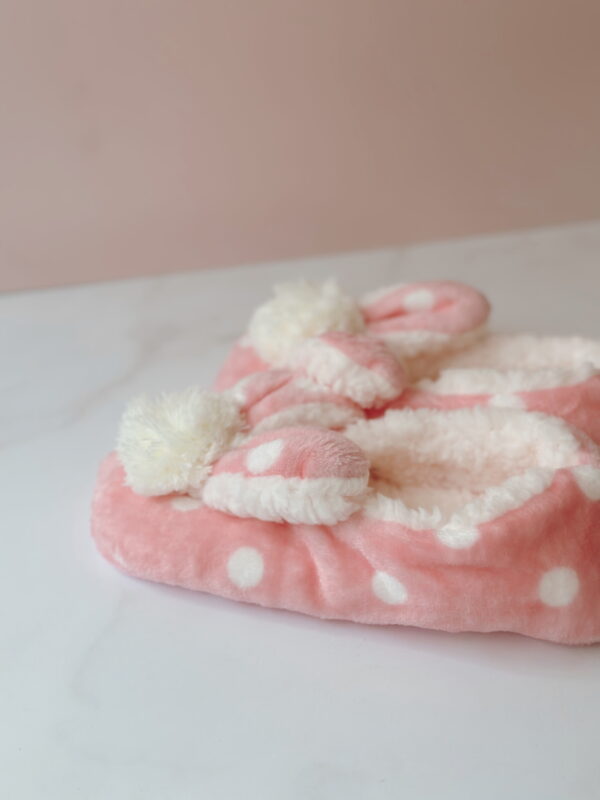 🐰 Slippers - Fluffy Pink Bunny Ears (one size fits most) - Image 3
