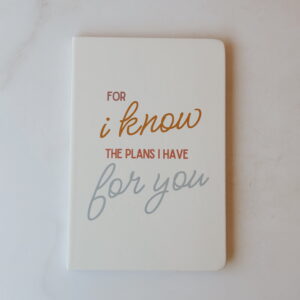 🐰 Stationery - Journal A5 - (I know the plans I have for you) (White)