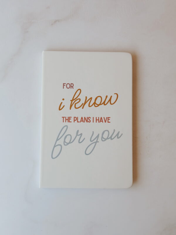 🐰 Stationery - Journal A5 - (I know the plans I have for you) (White)