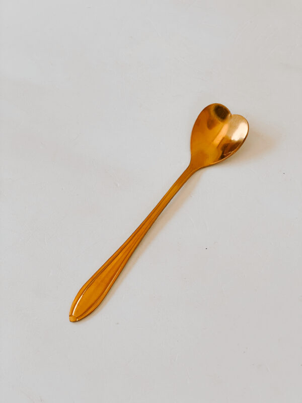 Gold Heart Teaspoon