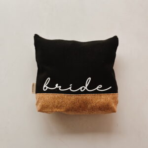 Cosmetic Bag - Bride (Black & Cork)