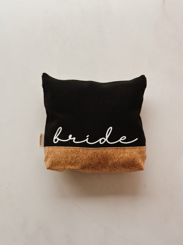 Cosmetic Bag - Bride (Black & Cork)