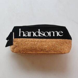 Men's toiletry bag - HANDSOME (BLACK AND CORK)