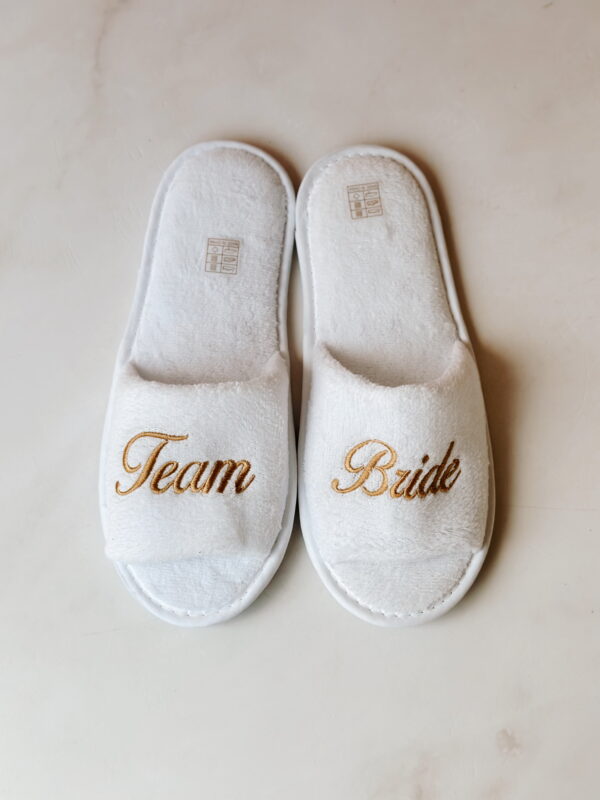 Slippers - TEAM Bride in Gold