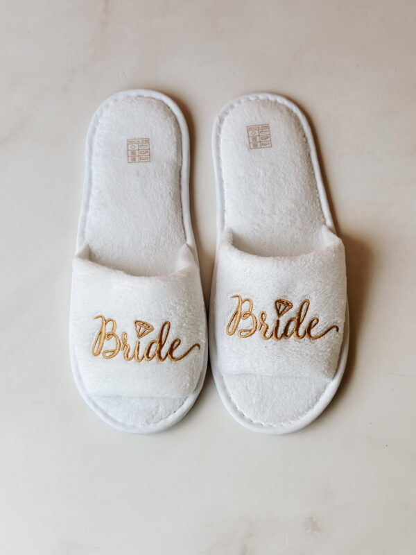 Slippers - Bride in Gold