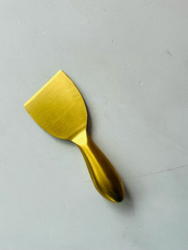 Homeware - Gold Cheese Knife (Broad Short)