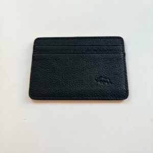 🫶🏼 Leather Card Holder - Black (Rhino)