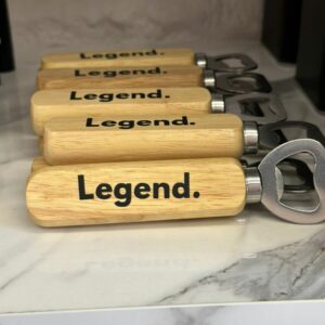 Wooden Bottle Opener - Legend